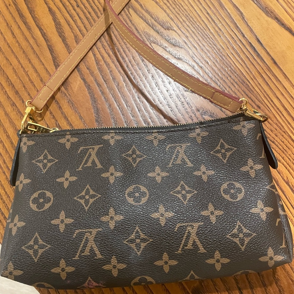 Louis Vuitton Black and Brown Monogram Shoulder Bag